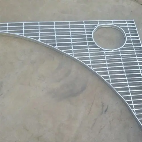 Custom Galvanized special shaped way floor steel grating