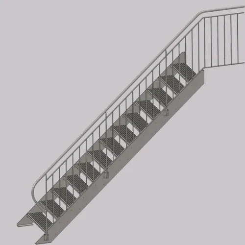 Factory Hot Grating Galvanized Metal Steps Steel Stair Tread Price For Wholesale